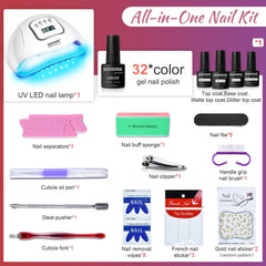 JODSONE glitter top coat adds sparkling accents for festive nails.