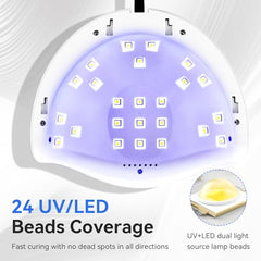 JODSONE U-V LED Nail Lamp auto sensor in action for hands-free curing