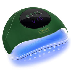 Front view of JODSONE UV LED nail lamp for fast gel curing at home.