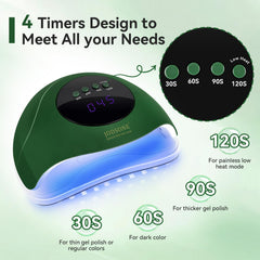 JODSONE nail lamp LCD display and timer panel for precise curing.