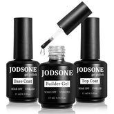 JODSTONE Capa base en botella de 15 ml protege uñas y mejora adherencia.