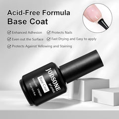 JODSTONE Gel de construcción en botella de 15 ml para uñas más fuertes.