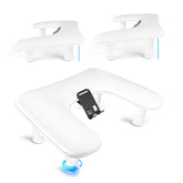 JODSONE U-shape arm rest white with phone holder for stable manicures and hands-free viewing