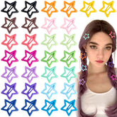 Joez Wonderful star hair clips pack in multicolor, ideal for versatile outfits.
