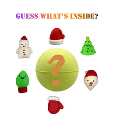 Jofan Christmas bath bombs reveal a squishy toy inside each ball