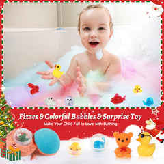 Surprise animal toy appears inside JOFEI bath bomb for kids