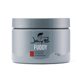 JOHNNY B. Fuddy bottle-front shows thick gel delivering matte hold for modern styles