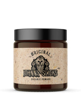 Johnny Slicks Original pomade jar closeup for easy styling