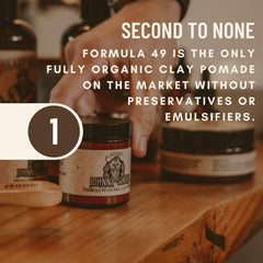 Johnny Slicks pomade application on dry hair shows firm hold