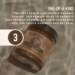 Johnny Slicks Rugged scent bottle emphasizes juniper, cedarwood, tobacco aroma