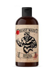 Johnny Slicks Shampoo bottle front image highlights rugged packaging for hydrated, healthy-looking hair