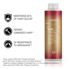 Close-up of Joico Color Therapy shampoo lather highlighting gentle cleansing