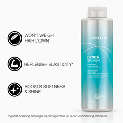 Joico HydraSplash lather closeup reveals luxurious cleansing foam for fine hair