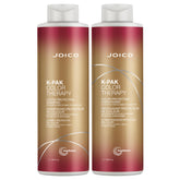 Joico K-Pak Color Therapy shampoo bottle showing color protection and gentle cleansing