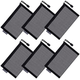 JOINDO 6pc mesh makeup bag set in black for compact travel organization