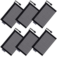 JOINDO 6pc mesh makeup bag set in black for compact travel organization