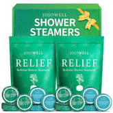 JoJowell mint-eucalyptus shower steamer pack offers long-lasting aromatherapy during showers.