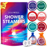 JoJowell Shower Steamers gift box showing a multi scent set for gifting