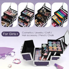 Joligrace jewelry storage box features built-in mirror for grooming
