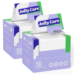 Jolly Care disposable face towels front view for travel cleansing