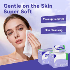 Jolly Care two-sided texture close-up for deep cleansing and gentle wiping