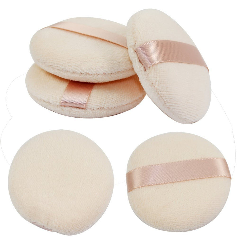 Puff Joly para polvo facial, aplicación suave y uniforme.