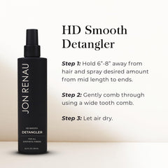 Jon Renau HD Smooth Detangler extension scene demonstrates effortless care between wears