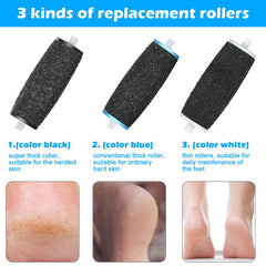 Jorest Amope medium blue rollers 8pcs for ordinary hard skin and cuticle removal.
