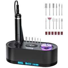 JOSGLOI electric nail drill 40000rpm motor for smooth shaping and efficiency
