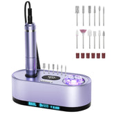 JOSGLOI electric nail drill with 40000RPM display enables precise speed control.