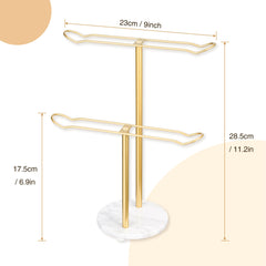 Josmimic jewelry-display-stand vanity gold keeps bracelets and necklaces neatly visible