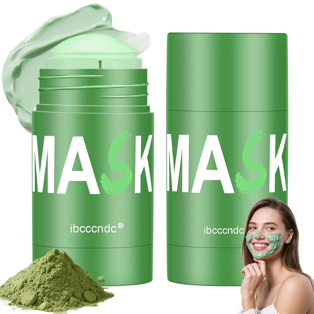 Josmon Green Tea Deep Cleanse Mask Stick close-up shows pore-cleansing formula for balanced skin.