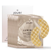Jouer Luminize eye patches close-up highlighting caffeine for brightening under-eye