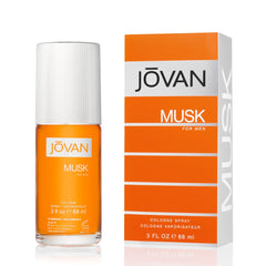 Jovan Musk for Men bottle on dresser delivers everyday confidence with a lasting fragrance