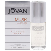 Jovan Platinum Musk EDC spray bottle designed for daily wear and confident evenings.