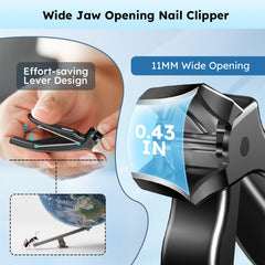 Jovareneo Eagle Beak blade demonstrates precise edging for ingrown or curved nails.