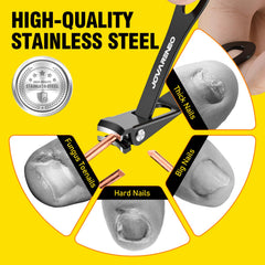 Jovareneo wide jaw clippers tackle thick nails with clean, smooth trimming.