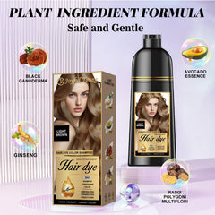 Joyful Young 3in1 Hair Dye Shampoo foam-lather demonstrates quick, even color without mess.