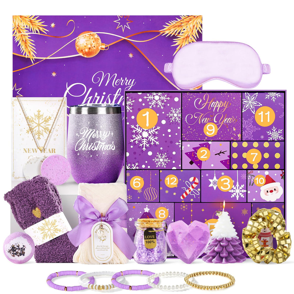 Joyliss Advent Calendar box front showing premium gift presentation for her holiday gift
