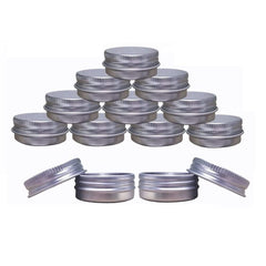 Joywee aluminum tin jar with screw cap for portable cosmetics storage