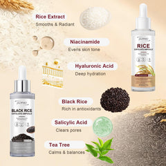 Jtopyrt Glow White Rice Exfoliate Ampoule packaging box conveys premium urban skincare.