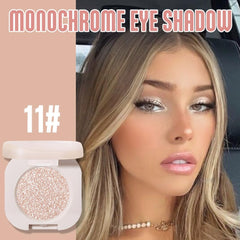 JUAAZIN Monochrome Glitter Eyeshadow smooth blend for seamless lids.