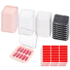 Jucoan 32-pack nail display boxes showcase designs for easy selection