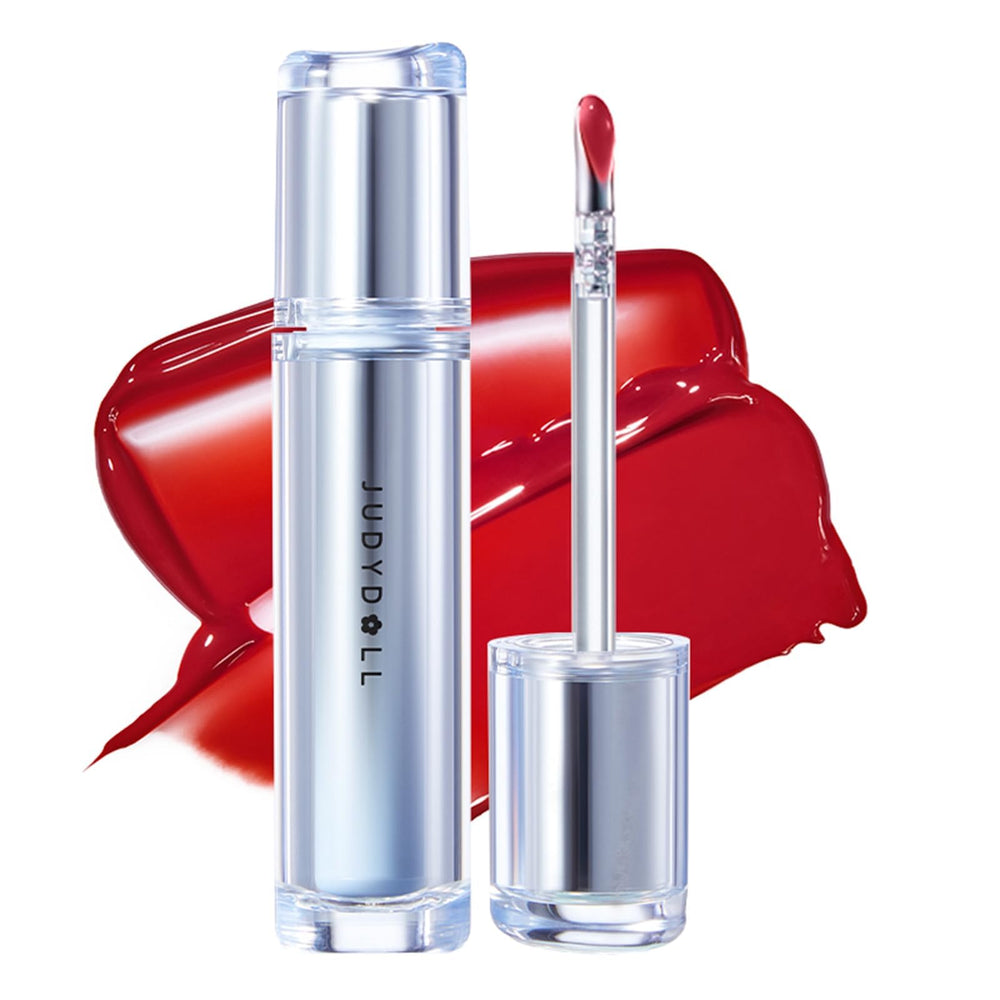JUDYDOLL Ice Watery Lip Gloss tube swirl for a luminous, all-day gloss.