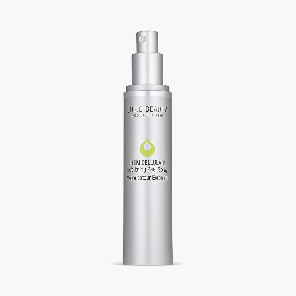 Juice Beauty Stem Cellular Exfoliating Peel Spray bottle delivering instant exfoliation for smoother skin.