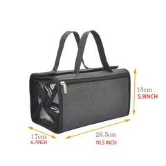 Jula Vance 4-in-1 clear pouches arranged for quick access