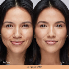 Julep Cushion Complexion Concealer & Corrector Stick swatch in 210 Medium blends to natural coverage.