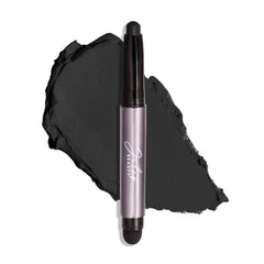 Julep Eyeshadow 101 Onyx Black Matte cream-stick swatch for bold, long-lasting color.