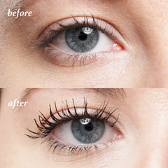 Julep Length Matters mascara brush closeup shows the micro brush for precise definition.