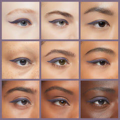 Julep When Pencil Met Gel Smoky Plum waterproof formula demonstrates all-day wear.